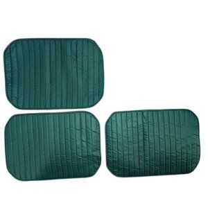 Set of 3 Vintage Quilted Puffy Solid Dining Table Placemats Cloth Retro 80s 90s